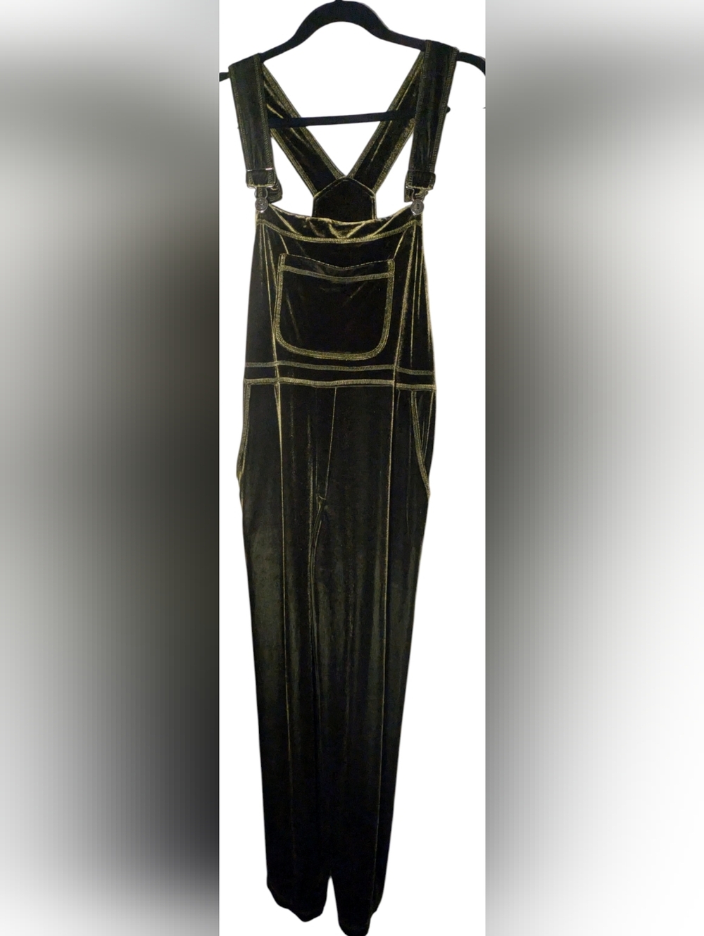 NWOT Vintage Carol Anderson Velvet Overalls Med